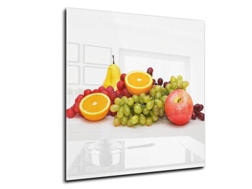 panel szklany między meble dekor 60x70 owoce