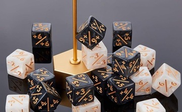 24 sztuki kostek, liczników, znaków, tokenów, kostek, lojalności, kostki,