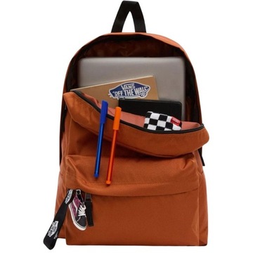 Молодежный спортивный рюкзак VANS WM Realm Backpa, коричневая школьная сумка