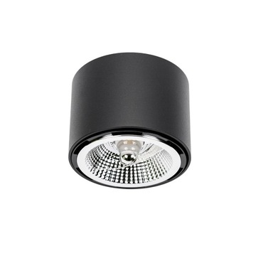 Halogen Natynkowy Tuba Czarna CHLOE AR111 GU10 LED