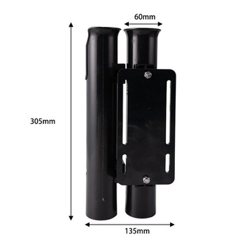 Держатель велосипедной удочки вмещает две удочки.