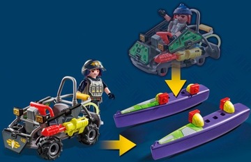 PLAYMOBIL 71147 Спецназ ВНЕДОРОЖНЫЙ квадроцикл