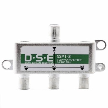 Rozgałęźnik ANTENOWY TV SAT 1x3 DSE SSP1-3 5-2400MHz