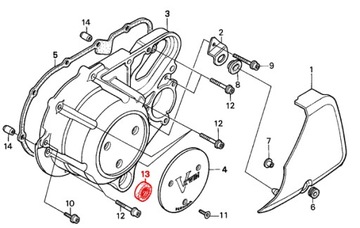 Сальник вала переключения передач Honda VT 1100