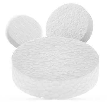Zaślepki Styropianowe 67mm Zatyczki Termoizolacyjne Krążki Białe 100szt