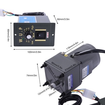 Двигатель 40 Вт 20 К с регулятором скорости