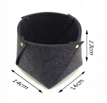 Корзина из фетра КОНТЕЙНЕР-ОРГАНИЗАТОР для письменного стола ИГРУШКИ