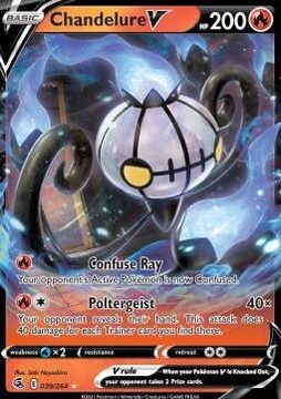 Karta Pokemon Chandelure V (FST 039)