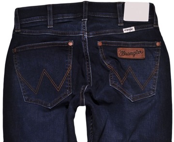 WRANGLER spodnie SKINNY blue REGULAR jeans BRYSON _ W27 L32