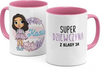 Kubek z imieniem dla dziewczynki uczennicy