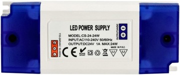 БЛОК ПИТАНИЯ СВЕТОДИОДОВ 24В МЕБЕЛЬНЫЙ 1А 24ВТ ДЛЯ СВЕТОДИОДНОЙ ЛЕНТЫ Трансформатор
