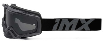 Мотоциклетные очки IMX Racing Dust, черные матовые, с дымчатым + прозрачным стеклом