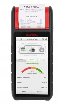 ТЕСТЕР АККУМУЛЯТОРА Autel BT608 с принтером