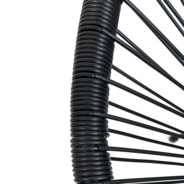 2шт УДОБНОЕ КРЕСЛО САДОВЫЙ СТУЛ ТЕРРАСА БАЛКОН СТОЛ 2x АКАПУЛЬКО ЧЕРНЫЙ