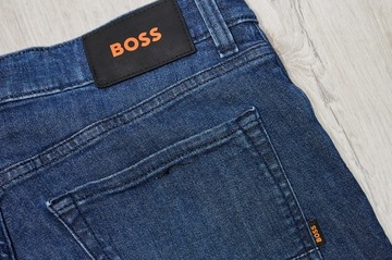 HUGO BOSS ORANGE MAINE JEANS spodnie męskie granatowe PREMIUM 31/30 pas 82