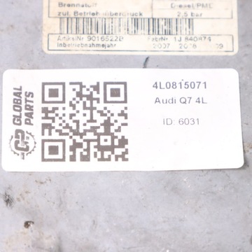 AUDI Q7 4L TOPENÍ ZASTÁVKA WEBASTO 4L0815071