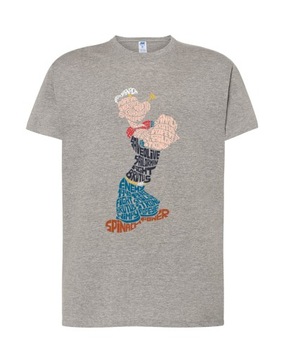 Sailorman - Koszulka z Grafiką Żeglarza Popeye'a ROZ L Męska T-shirt Męski