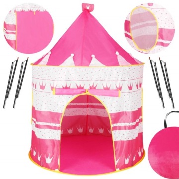 БОЛЬШАЯ САМОСБОРНАЯ ПАЛАТКА для ДЕТСКОГО дворца САДОВЫЙ ДОМ на молнии СКЛАДНАЯ