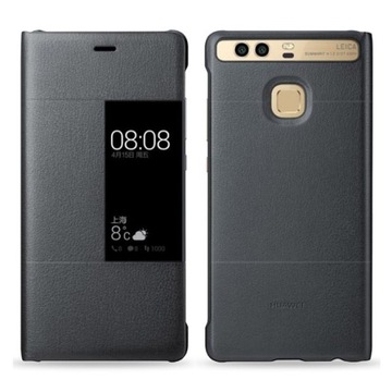 ORYGINALNE ETUI POKROWIEC FLIP S-VIEW COVER FUTERAŁ DO HUAWEI P9 SZARY