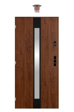 ПОЛЬСКИЕ НАРУЖНЫЕ ДВЕРИ INOX SDEL ЧЕРНЫЕ 72MM 90