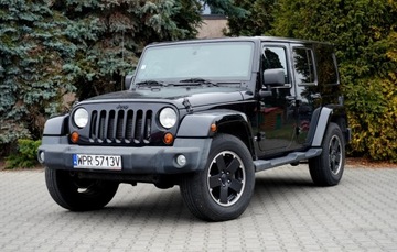 Jeep Wrangler III Unlimited Facelifting 2.8 DOHC I-4 Turbo CRD 200KM 2012 Jeep Wrangler Bezwypadek 1wlasciciel 4x4 automat hak tempomat FV23