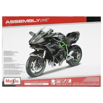 Kawasaki Ninja H2R H2 R 2017 Maisto KIT 1:12 Сборка модели мотоцикла
