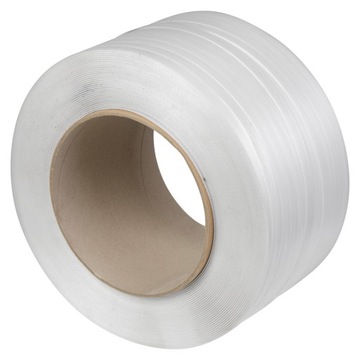 TAŚMA DO SPINANIA PALET BIAŁA PP 16x0,6 mm x 1800 m BANDOWANIA ZGRZEWANIA