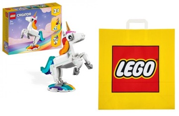 ВОЛШЕБНЫЙ ЕДИНОРОГ LEGO CREATOR 3 в 1 31140 + ПОДАРОЧНЫЙ БУМАЖНЫЙ ПАКЕТ LEGO
