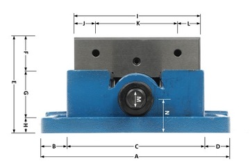 ПОВОРОТНЫЕ МАШИННЫЕ ТИСКИ 160 мм