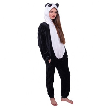 PANDA Piżama Przebranie Kigurumi Onesie Damskie Męskie Dres S 146-154 cm