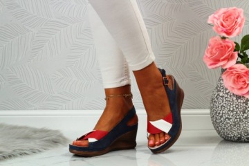 КОЖАНЫЕ САНДАЛИИ ЖЕНСКИЕ, ПРОФИЛЬНЫЕ, ПРИШИТЫЕ, ВЫСОКИЕ