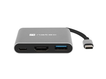 NATEC Fowler Mini Adpater USB-C Hub DeX Многопортовая док-станция HDMI 4K