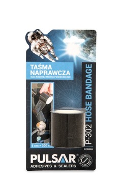 TAŚMA DO NAPRAWY WĘŻY GUMOWYCH PULSAR CZARNA P-302 5 cm x 300 cm