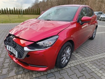 Mazda 2 III Hatchback Facelifting 1.5 SKYACTIV-G 90KM 2021 Mazda 2 AUTOMAT NAVI 7 tys km Alu grzane fotele po Lift