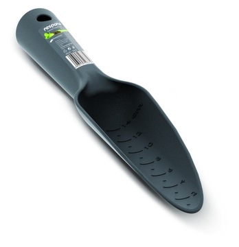 ŁOPATKA OGRODOWA DO SADZENIA ROŚLIN Z MIARKĄ INLM Czarna