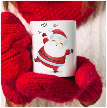 Рождественская керамическая кружка в подарок Деду Морозу