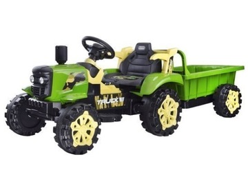 TRAKTOR CIĄGNIK NA AKUMULATOR Z PRZYCZEPĄ MP3 BLUETOOTH