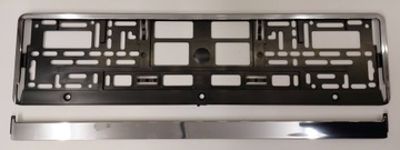 ХРОМИРОВАННАЯ РАМКА НОМЕРНОГО ЗНАКА С РЕКЛАМОЙ