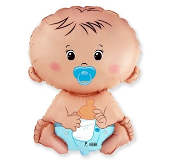 Balon foliowy BOBAS CHŁOPCZYK baby shower BOY
