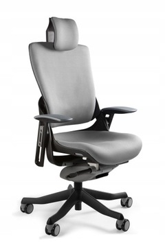 Ergonomiczny fotel biurowy Wau 2 jasny szary ergo