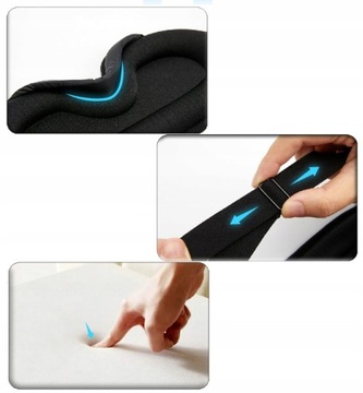 SLEEPING EYESPATCHER 3D LIGHT BLACKING TRAVEL MASK, РЕГУЛИРУЕМАЯ