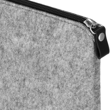 СУМКА ДЛЯ НОУТБУКА ЧЕХОЛ ДЛЯ НОУТБУКА НА МОЛНИИ СУМКА 14 ДЮЙМОВ ФЕТРОВАЯ СЕРАЯ КРЫШКА
