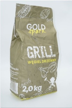 WĘGIEL DRZEWNY 2KG Golden spark
