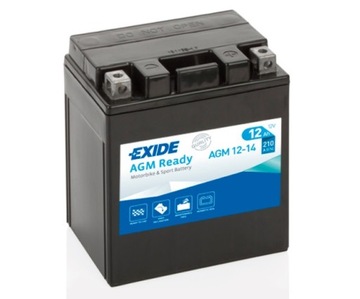 Akumulator EXIDE AGM Ready 12V 12Ah 210A AGM12-14 motocykl skuter