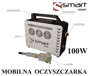 MOBILNA PULSACYJNA OCZYSZCZARKA LASEROWA SMART LASER 100W