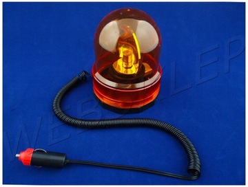 LAMPA KOGUT SYGNALIZACYJNY POMARAŃCZOWY MAGNES 12V