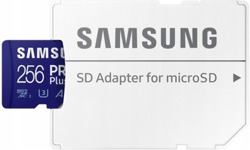 Карта памяти microSDHC Samsung Pro Plus емкостью 256 ГБ.