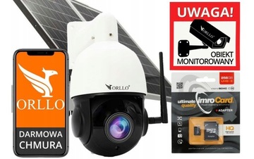 Kamera ORLLO Z18 SIM 23x ZOOM 4MP Zewnętrzna +Panel+KARTA 256GB+zasilacz