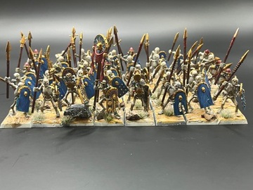 Tomb Kings of Khemri - skeleton warriors pomalowane