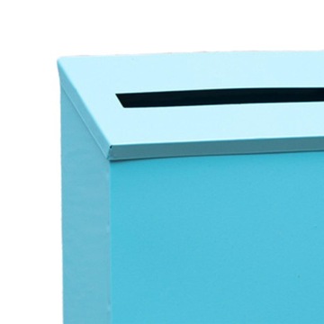 Настенный почтовый ящик Декоративный почтовый ящик Непромокаемый металлический почтовый ящик Верх синий